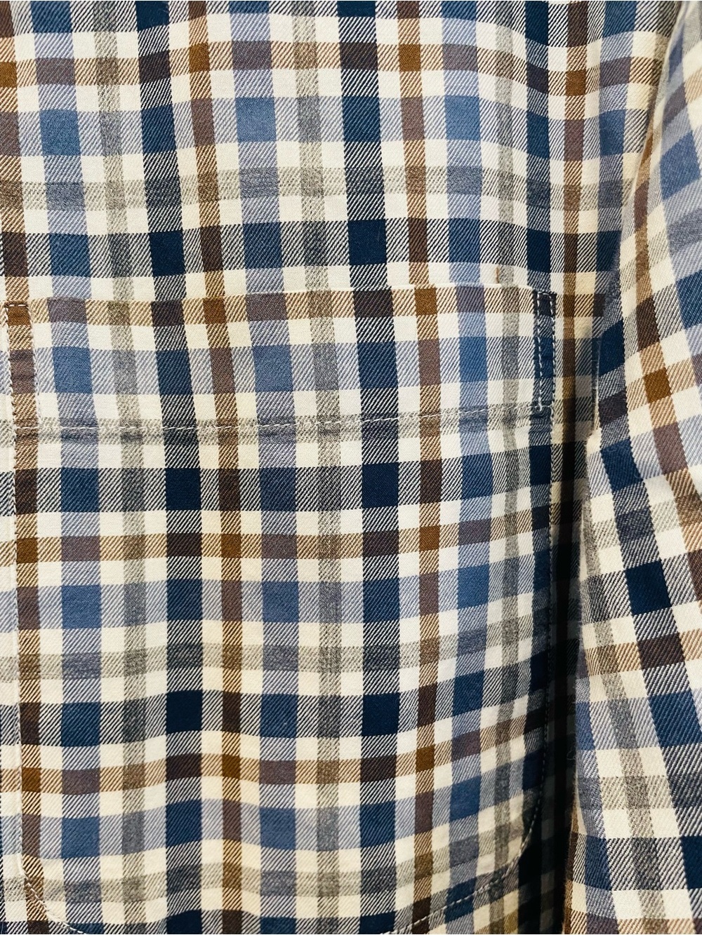 Lincs DC & co Blue and White Plaid Button-Down Shirt - Picture 7 of 10